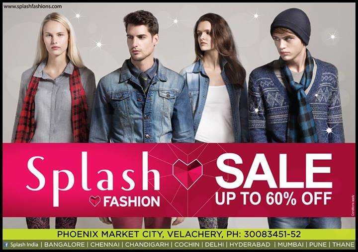 Splash Fashion Phoenix Marketcity Mall, Velachery - Up to 60% off Sale ...