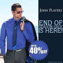 John Players End Of Season Sale, Upto 40% off