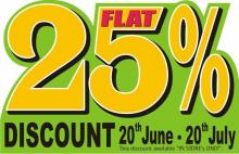 The Nature's Co Monsoon Sale - Flat 25% off from 20 June to 20 July 2012 on all products. Available only at the stores.