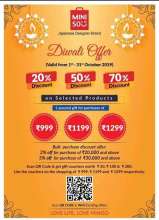 Miniso Diwali Offer  1st - 31st October 2019