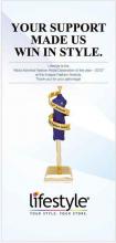 Lifestyle has won the 'Most admired fashion destination - 2012' at the Images Fashion Awards 2012.